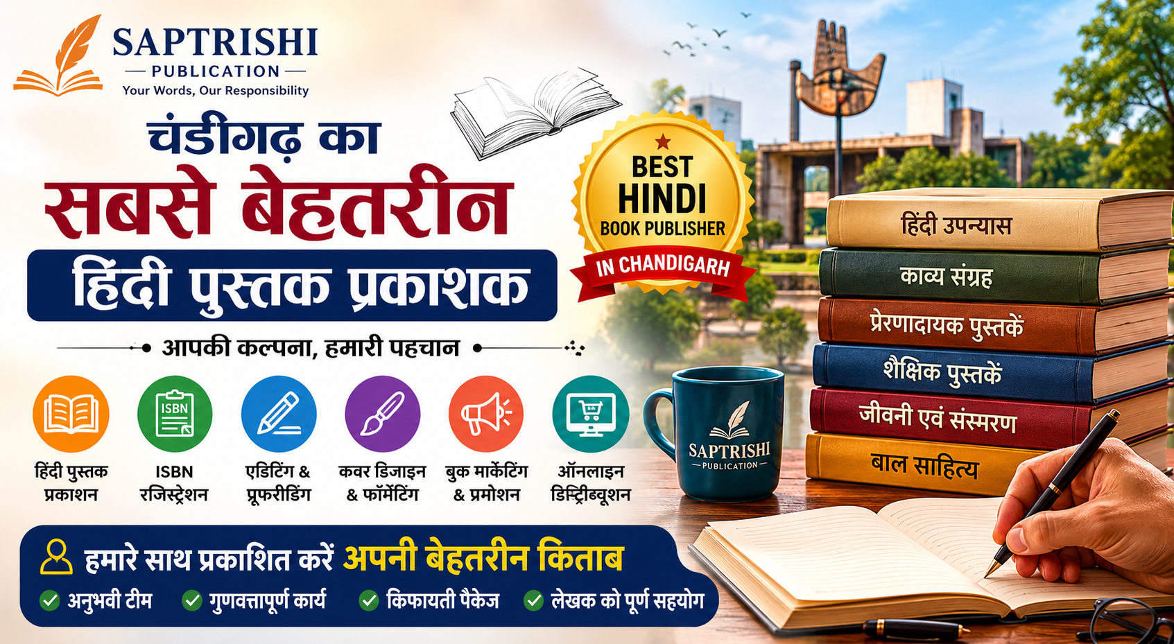 Best Hindi Book Publisher in Chandigarh | Saptrishi Publication